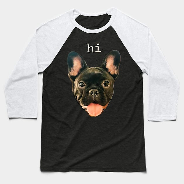 Rare: French Bulldog Speaks Perfect English Baseball T-Shirt by akastardust